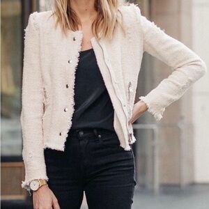 IRO Agnette distressed cream blazer sz. 36